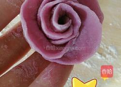 紫薯馒头玫瑰花的做法图解7