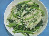金针菇炒苋菜