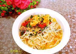 韭香西红柿鸡蛋打卤面