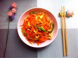 辣炒萝卜肉丝