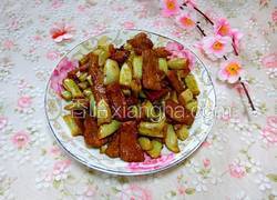 红烧肉炖豆角