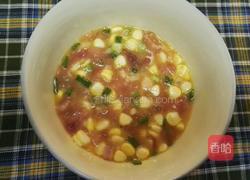 玉米肉粒鸡蛋煎饼的做法图解3