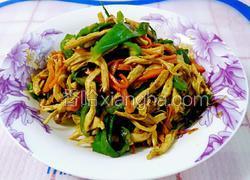 青椒胡萝卜炒鸡丝