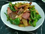 腊肉炒年糕