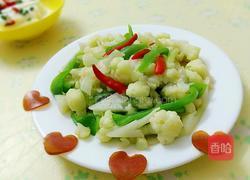 炒菜花的做法图解11