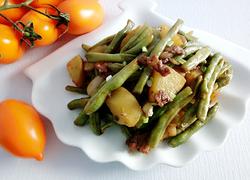 土豆豆角炒肉