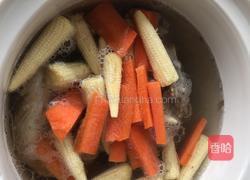 小白菜玉米笋扇骨汤的做法图解4