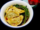 煮冻水饺（山芹菜猪肉馅）的做法[图]