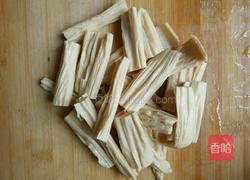 小油菜呛豆皮的做法图解2
