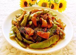 里脊肉焖油豆角