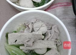 肉饼促肉汤面的做法图解4