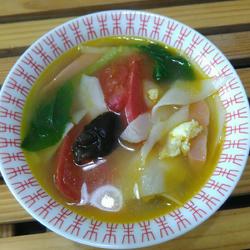 彩蔬面片汤的做法[图]