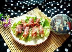 煎金针菇培根卷