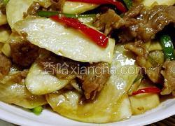 茭白炒肉片