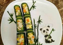 熊猫吃竹子炒饭