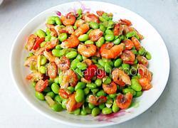 毛豆米炒虾