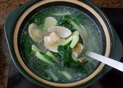 盐水蛤蜊煲小白菜