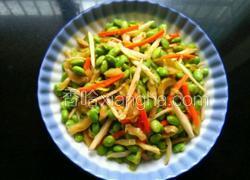 毛豆炒三丝