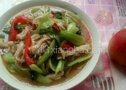 蘑菇炒青菜