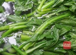 炒菜心的做法图解2
