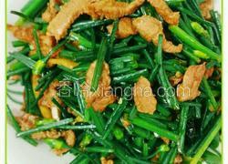 韭菜花炒肉