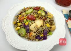 五彩果蔬烤藜麦饭的做法图解9