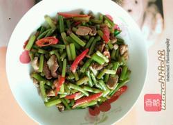 蒜苔炒肉的做法图解9