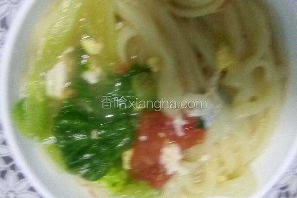 生菜西红柿鸡蛋面