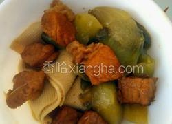 红烧肉烧茄子豆皮