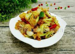 五花肉炒有机菜花