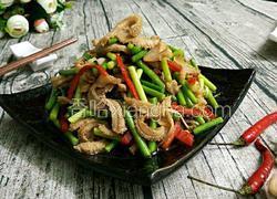 蒜苔炒牛肚
