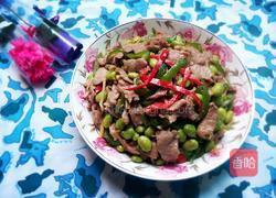 毛豆炒肉片的做法图解7