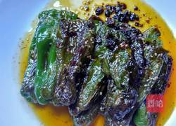 蜂蜜虎皮青椒的做法图解5