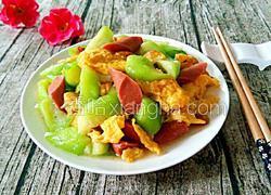 丝瓜火腿炒蛋