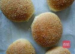芝麻汉堡坯面包的做法图解8