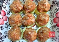 玉子豆腐蒸肉丸的做法图解3