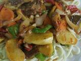 土豆烧牛肉拌面