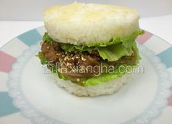 姜汁烧肉米汉堡