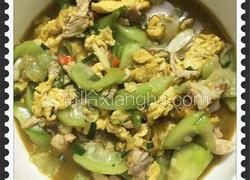 丝瓜炒鸡蛋加瘦肉