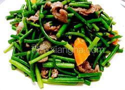 牛肉炒蒜苗