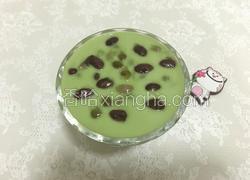 蜜豆青汁酸奶冻