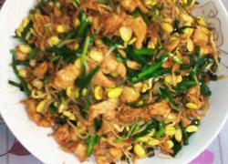 黄豆芽韮菜炒鸡丝