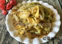 卷心菜粉条炒鸡蛋