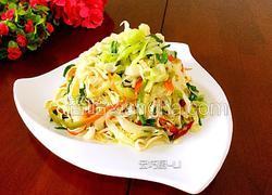 卷心菜辣炒豆腐皮