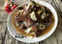 卷心菜炖血豆腐