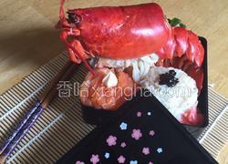 蒜蓉蒸波士顿龙虾配日式饭团