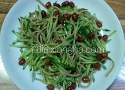 黄瓜豆腐丝拌花生米