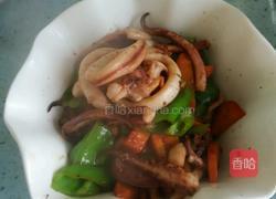 青椒炒鱿鱼的做法图解6