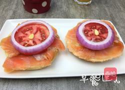 烟熏鲑鱼贝果三明治的做法图解5