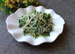 绿豆芽炒韭菜